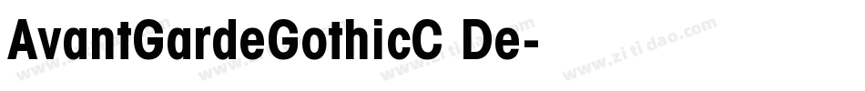 AvantGardeGothicC De字体转换